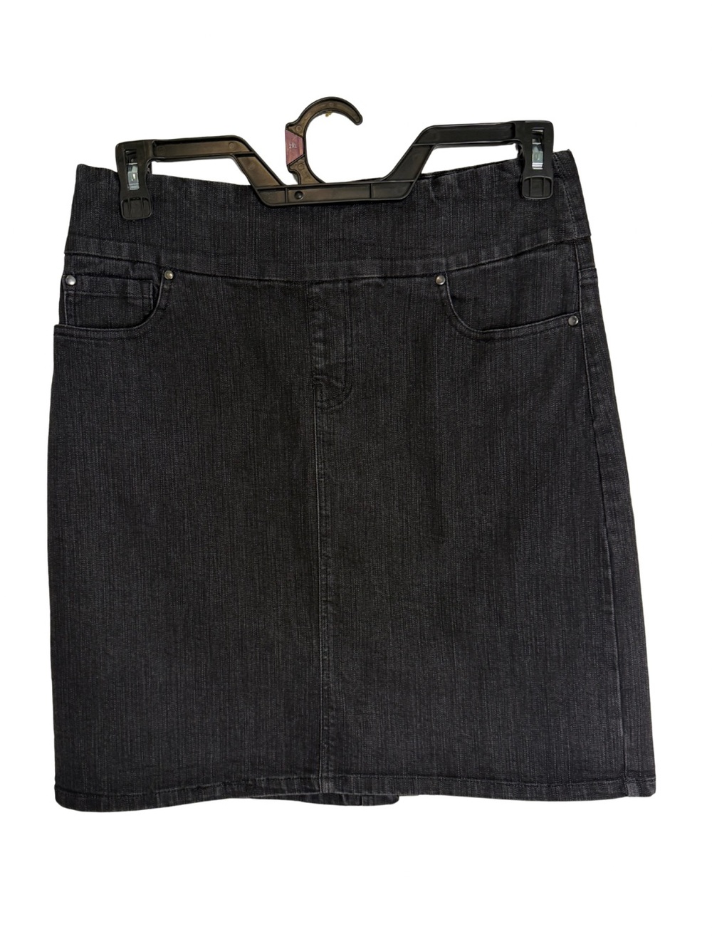 3/$20 Chadwicks of Boston Black Denim Knee Length Skirt Size 10